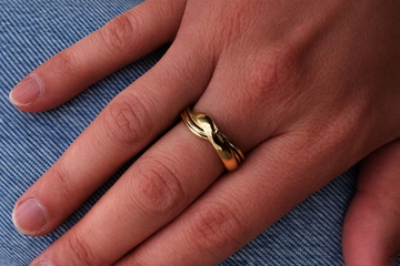 Žluté zlato prsten celozlatý